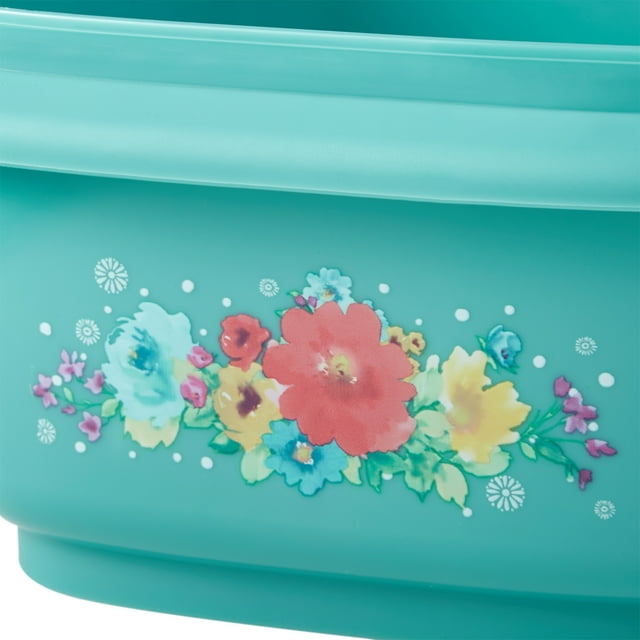 Plastic Food Storage Container Variety Set, Breezy Blossom 20 Piece Plastic Food Storage Container Variety Set, Breezy Blossom 20 Piece